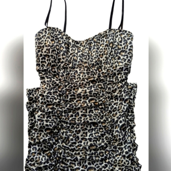 Leopard print spaghetti strap dress - Picture 5 of 6